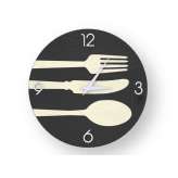 Zegar drewniany Lignis CUTLERY COLD