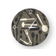 Drewniany zegar ścienny Lignis KITCHENTOOLS COLD