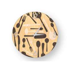 Drewniany zegar ścienny Lignis KITCHENTOOLS WARM