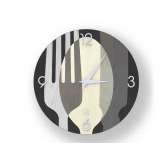 Drewniany zegar ścienny Lignis SOVRAPOSATE COLD