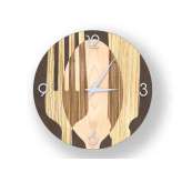 Drewniany zegar ścienny Lignis SOVRAPOSATE WARM