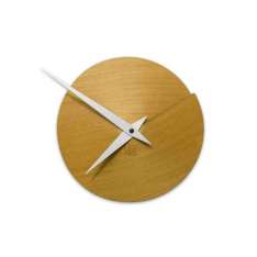Drewniany zegar ścienny Lignis VULCANELLO YELLOW TAY