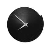 Drewniany zegar ścienny Lignis Vulcano NUDE BLACK ASH