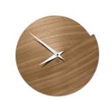 Drewniany zegar ścienny Lignis Vulcano NUDE ELM