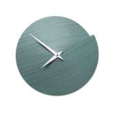 Drewniany zegar ścienny Lignis Vulcano NUDE LIGHT BLUE TAY