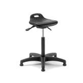 Obrotowy poliuretanowy stołek biurowy Rocker Swivel z podstawą 5-Spoke Linea Fabbrica Smile