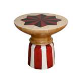 Okrągły drewniany stolik kawowy Lola Glamour SOLEIL