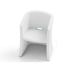 Fotel ogrodowy z polietylenu z podłokietnikami Lyxo Design Breeze