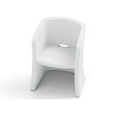 Fotel ogrodowy z polietylenu z podłokietnikami Lyxo Design Breeze