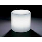 Okrągły stolik kawowy z polietylenu z oświetleniem Lyxo Design Home Fitting CILINDRO