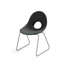 Krzesło na kółkach z polietylenu Lyxo Design CANDY