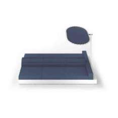 Dwustronna sofa modułowa z materiału Sunbrella® z odcieniem Mamagreen Boulevard DOUBLE SIDED CONFIGURATION 6