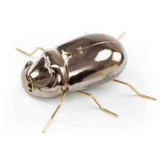 Ceramiczny przedmiot dekoracyjny w stylu współczesnym Mambo Unlimited Ideas RHINOCEROS BEETLE Gold