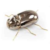 Ceramiczny przedmiot dekoracyjny w stylu współczesnym Mambo Unlimited Ideas RHINOCEROS BEETLE Gold