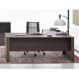 Drewniane biurko gabinetowe w kształcie litery L Manerba You-Eco
