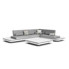 Sofa segmentowa tapicerowana tkaniną Manutti Elements