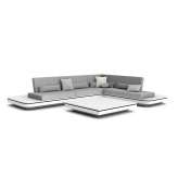Sofa segmentowa tapicerowana tkaniną Manutti Elements