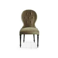 Krzesło tapicerowane tkaniną tuftowaną Marioni Park