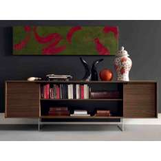 Niski drewniany magazyn biurowy Martex Low office storage unit