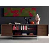 Niski drewniany magazyn biurowy Martex Low office storage unit