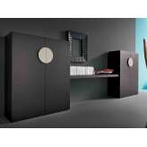 Biurowa szafa magazynowa z drzwiami skrzydłowymi Martex Wooden office storage unit