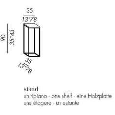 Postument drewniany Meridiani Hardy