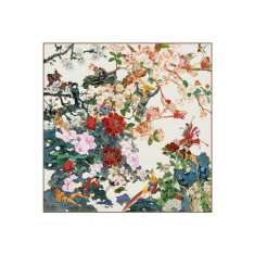 Kwadratowy dywanik poliamidowy z motywem kwiatowym Mineheart Save Empress Wu
