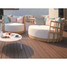 Relaksujący fotel ogrodowy Sunbrella® Mobika Garden Bottle 70
