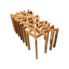 Stolik boczny ogrodowy z drewna tekowego Mobika Garden Nest