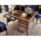 Prostokątne biurko biurowe z litego drewna z szufladami Modenese Gastone 12304