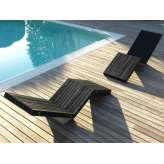 Leżak z litego drewna Modulnova Deck chair