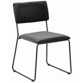 Krzesło Actona Cornelia Antracytowe - welur | metal