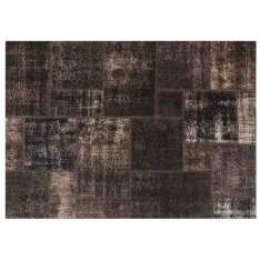 Ręcznie wykonany dywan patchworkowy Mohebban Patchwork DARK BROWN