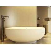 Wanna wolnostojąca okrągła Solid Surface MOMA Design Gold