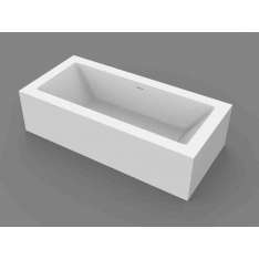 Wanna prostokątna wolnostojąca na zamówienie MOMA Design Platinum TUB