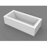 Wanna prostokątna wolnostojąca na zamówienie MOMA Design Platinum TUB