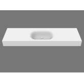 Okrągła, pojedyncza umywalka wisząca Solid Surface MOMA Design AQUATICO SYSTEM