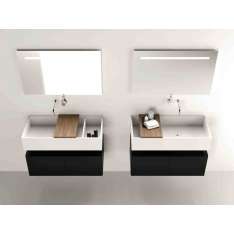 Pojedyncza szafka wisząca z drzwiami z litego materiału (Solid Surface) MOMA Design CANASTA