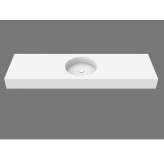 Okrągła, pojedyncza umywalka wisząca Solid Surface MOMA Design CIRCLE SYSTEM