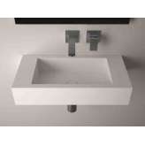 Pojedyncza umywalka ścienna Solid Surface MOMA Design CUBATECNO