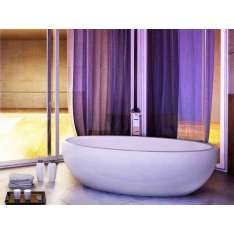 Wanna wolnostojąca owalna Solid Surface MOMA Design EMERALD