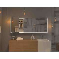 Szafka wisząca w łazience z wbudowanym oświetleniem z lustrem MOMA Design MIRR REVERSE