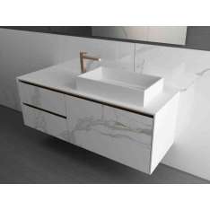 Pojedyncza wisząca szafka pod umywalkę z gresu porcelanowego MOMA Design VICTORIA