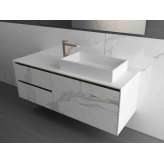 Pojedyncza wisząca szafka pod umywalkę z gresu porcelanowego MOMA Design VICTORIA