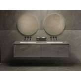Podwójna wisząca szafka pod umywalkę z gresu porcelanowego MOMA Design VICTORIA