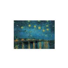 Wzorzysty prostokątny dywanik poliamidowy Mondiart STARRY NIGHT OVER THE RHONE