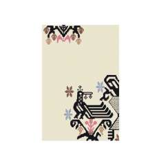 Ręcznie wykonany dywanik wełniany Moroso BIRD LIGHT COLORS