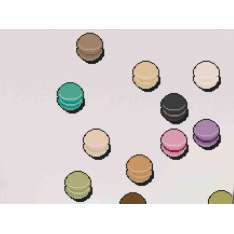 Winylowa naklejka ścienna Moustache MACARONS