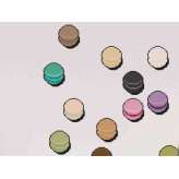 Winylowa naklejka ścienna Moustache MACARONS