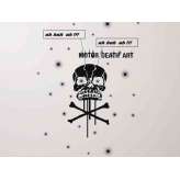 Naklejka ścienna Moustache MOTOR DEATH ART
